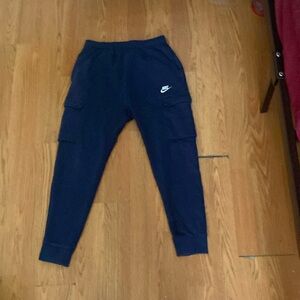 Navy blue Nike cargo sweatpants